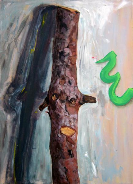 TV viewer watching the news