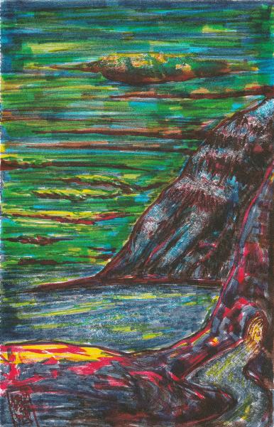 Night outside the fjord