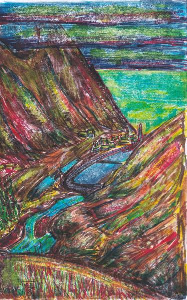 View from the valley