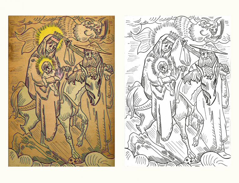 The flight into Egypt